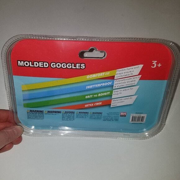 NEW Child Molded Swim Goggles by Lifeguard Red Pirate Crab Lobster 3+ - Picture 5 of 6